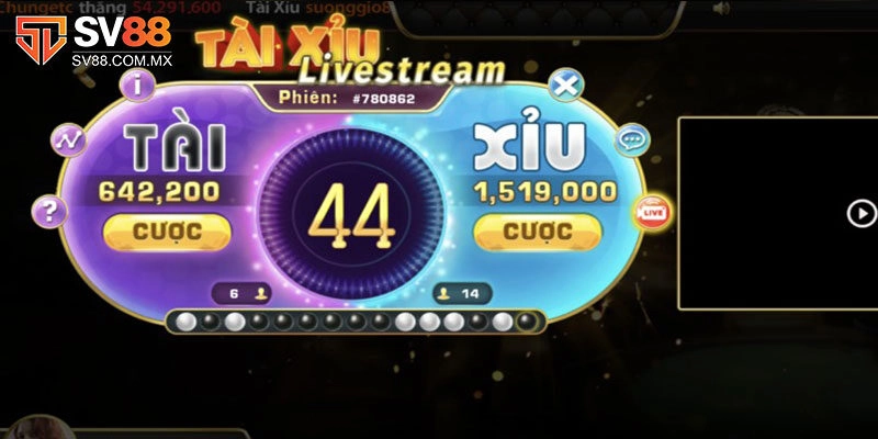 Những ưu điểm khi tham gia Tài Xỉu Livestream SV88